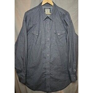 Panhandle Rough Stock Western Shirt Mens Sz 2XL Geometric Pearl Snap Cowboy